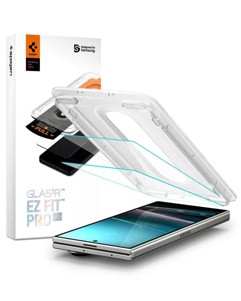 Spigen Samsung Galaxy Z Fold 7 Glas.Tr Ez Fit Pro Hd 2Pcs Glass Screen Protector - Clear 2