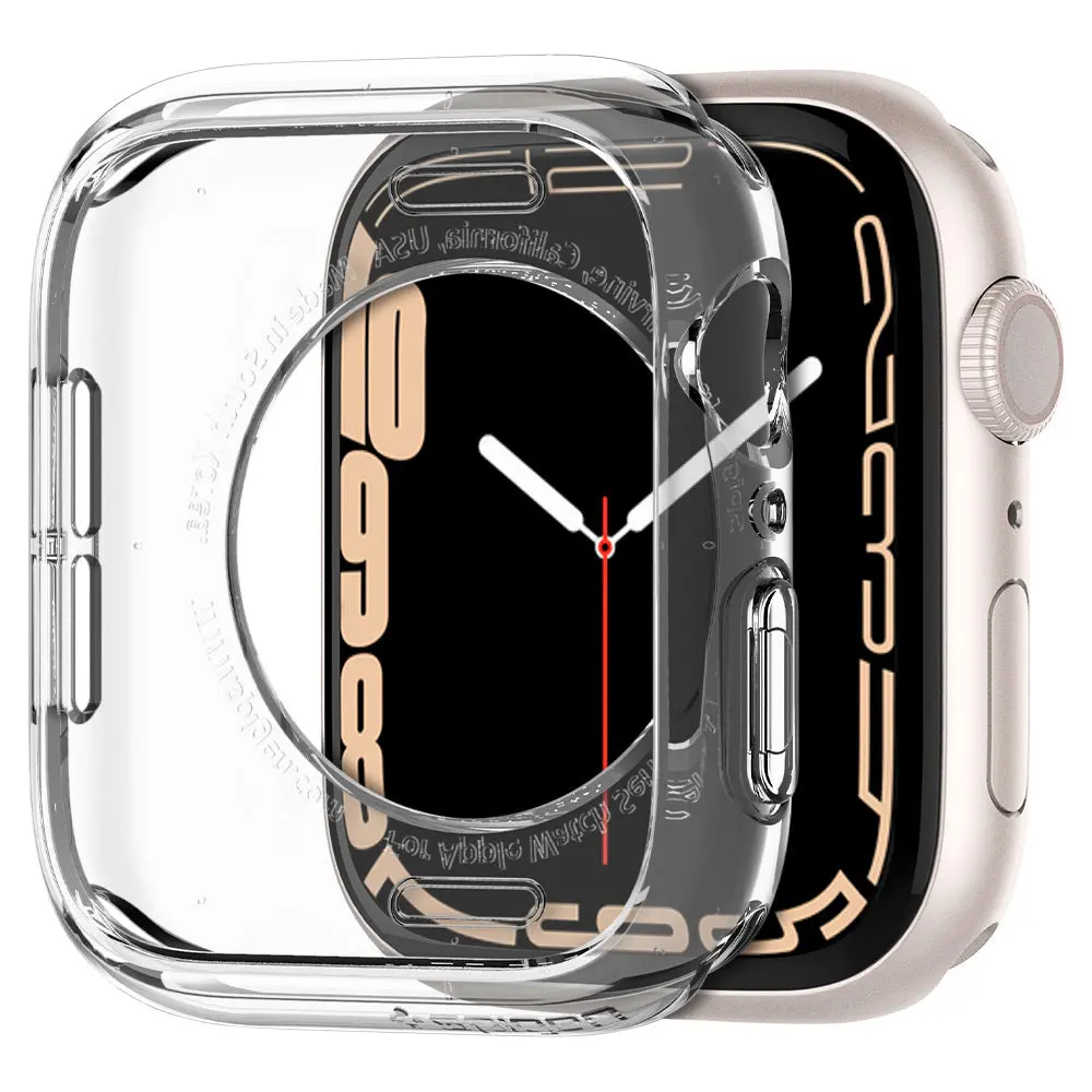 Spigen Apple Watch 45Mm 44Mm Liquid Crystal Case (Clear) 1