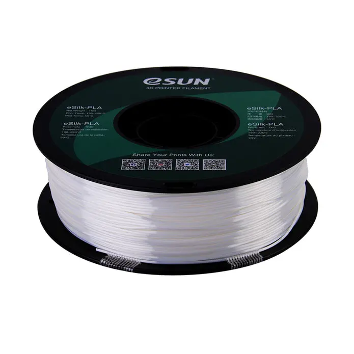 Esun Silk Pla 3D Print Filament 1.75Mm 1Kg - White 1
