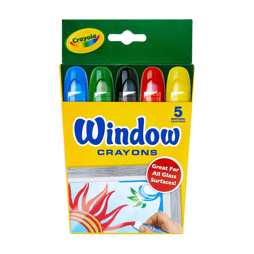 Crayola Kids Creative Washable Window Crayons (5-Piece) 1