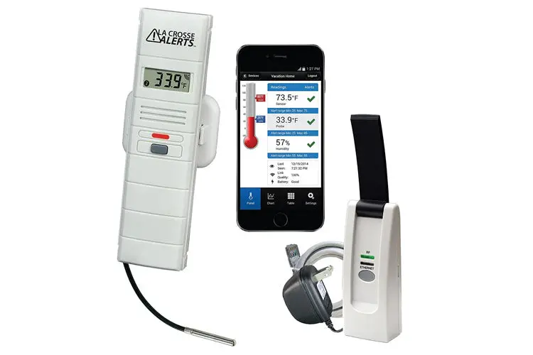 La Crosse Wifi Temperature & Humidity Weather Alert System With Wet Probe 1