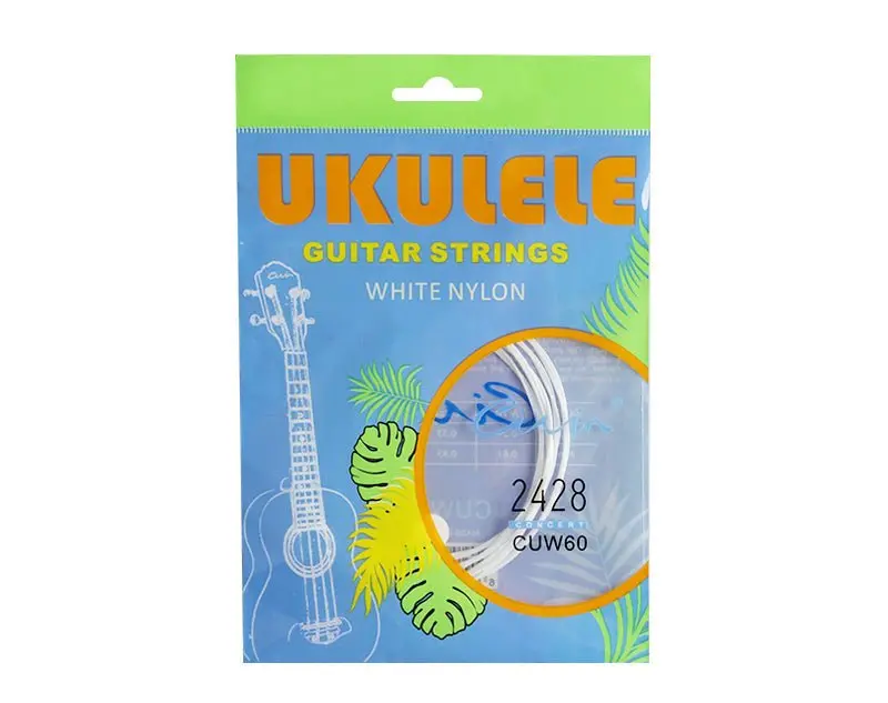 Freedom 10 Pack Ukulele Strings White Nylon Aecg Guitar Cuw60 1