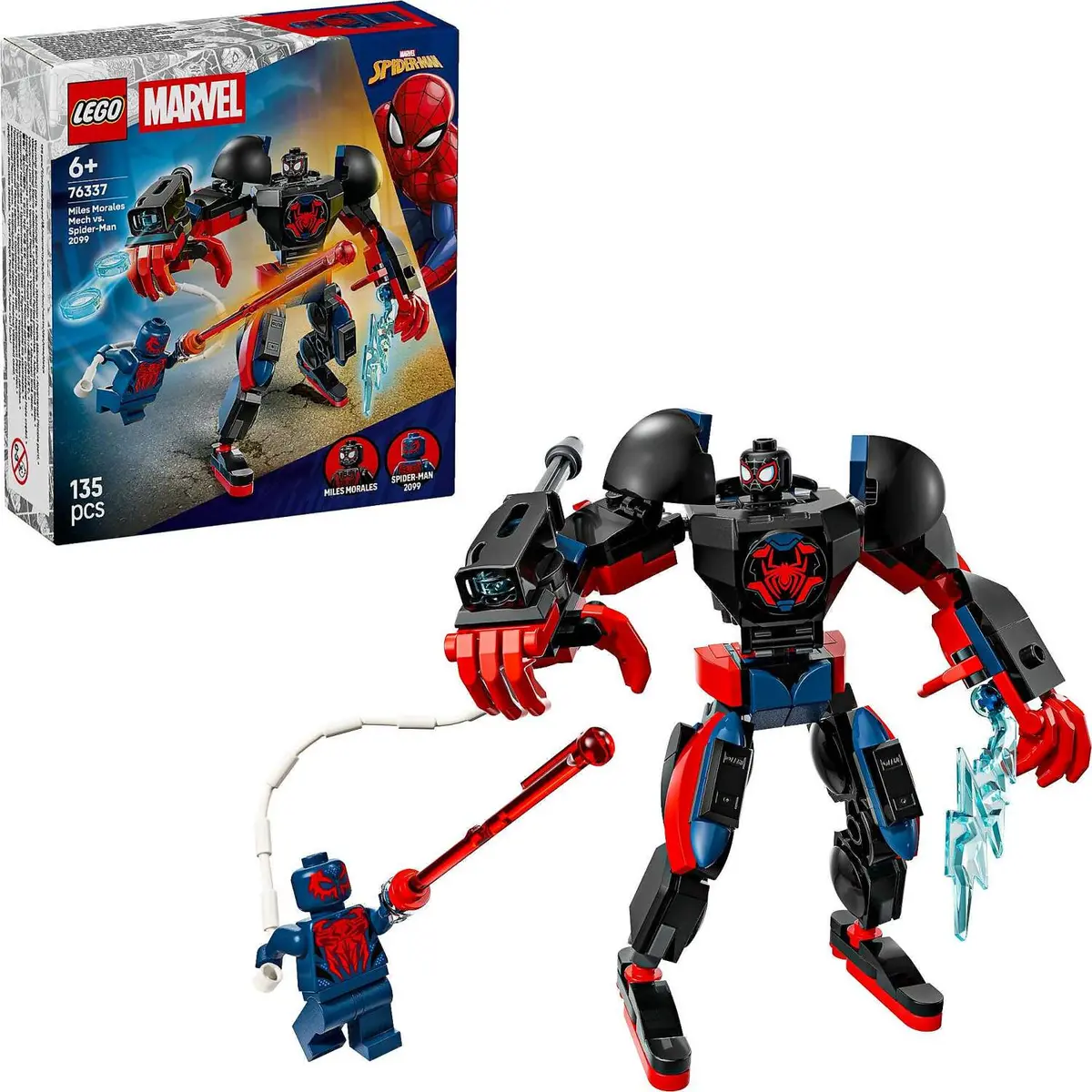 Lego 76337 Miles Morales Mech Vs. Spider-Man 2099 - Marvel Super Heroes 1