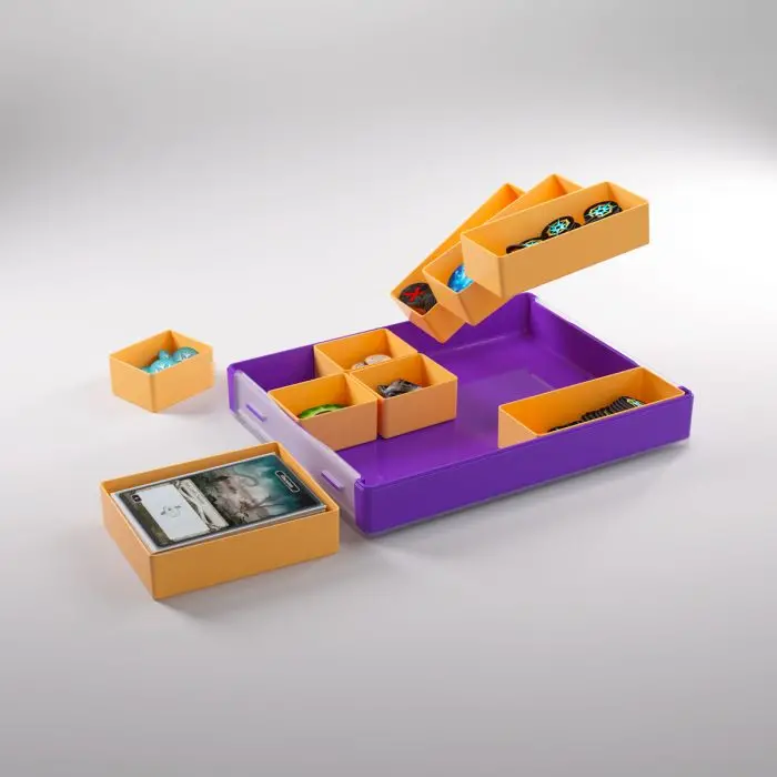 Gamegenic Token Silo Convertible Card Dice Tray (Purple Orange) 2