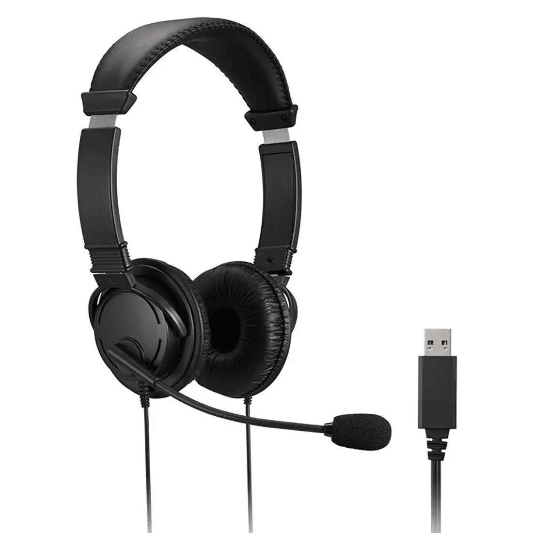 Kensington Classic Headset With Microphone Usb-A Headphone Black 1