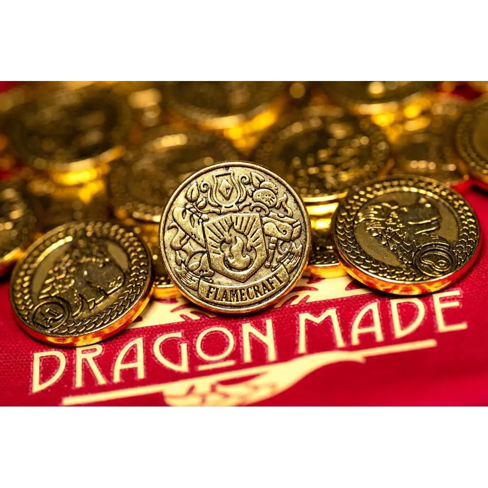 Lucky Duck Games Flamecraft New Metal Coins 2