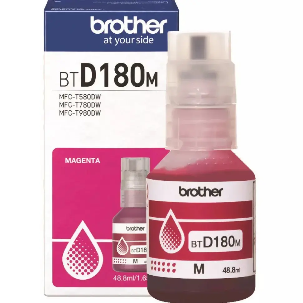 Brother Btd180m Ink Bottle Magenta Genuine Dcp-T580dw Dcp-T780dw 1
