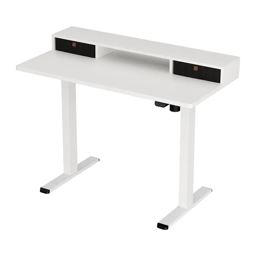 Artiss Electric Standing Desk With Storage Shelf Drawer Office Table 120Cm 1