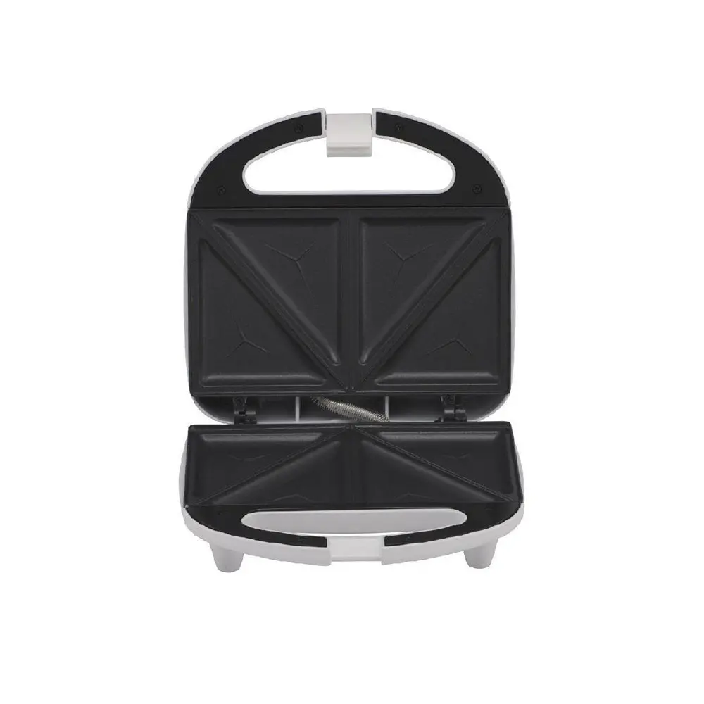 Tiffany 2 Slice Sandwich Maker 750W Nonstick Plates Cool Touch Handle (White) 2