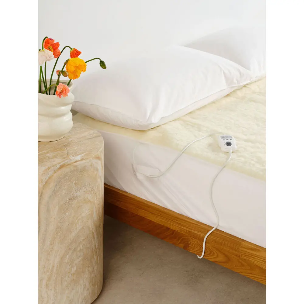 Linen House Wool Long Electric Blanket - Cream (King Single) 2