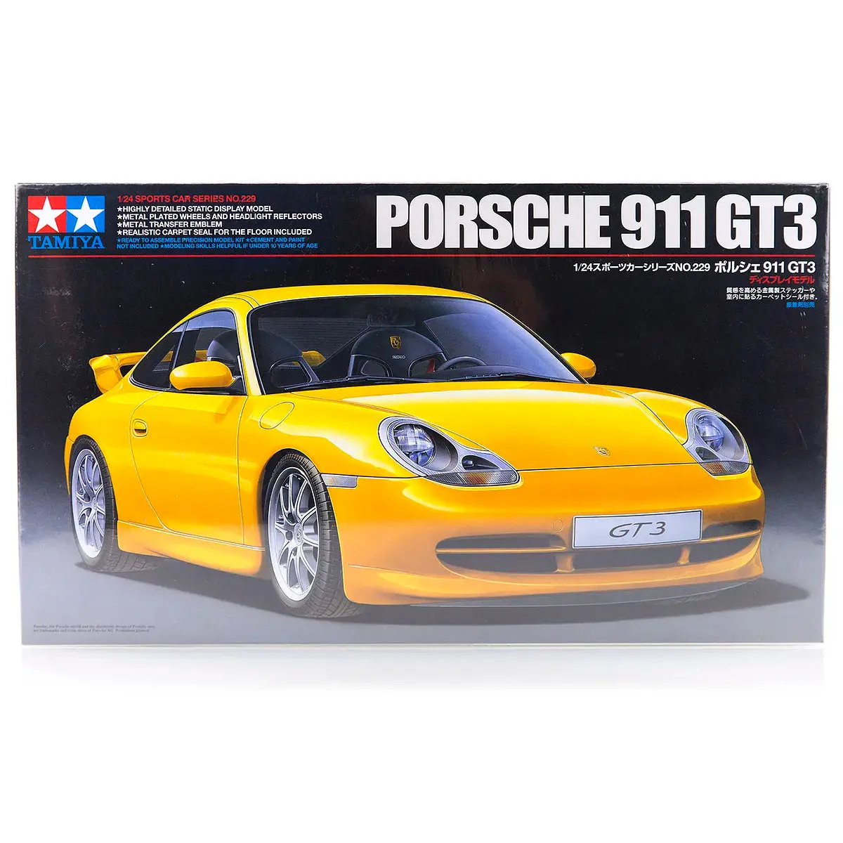 Tamiya 1/24 Porsche 911 Gt3 Scaled Plastic Model Kit 1