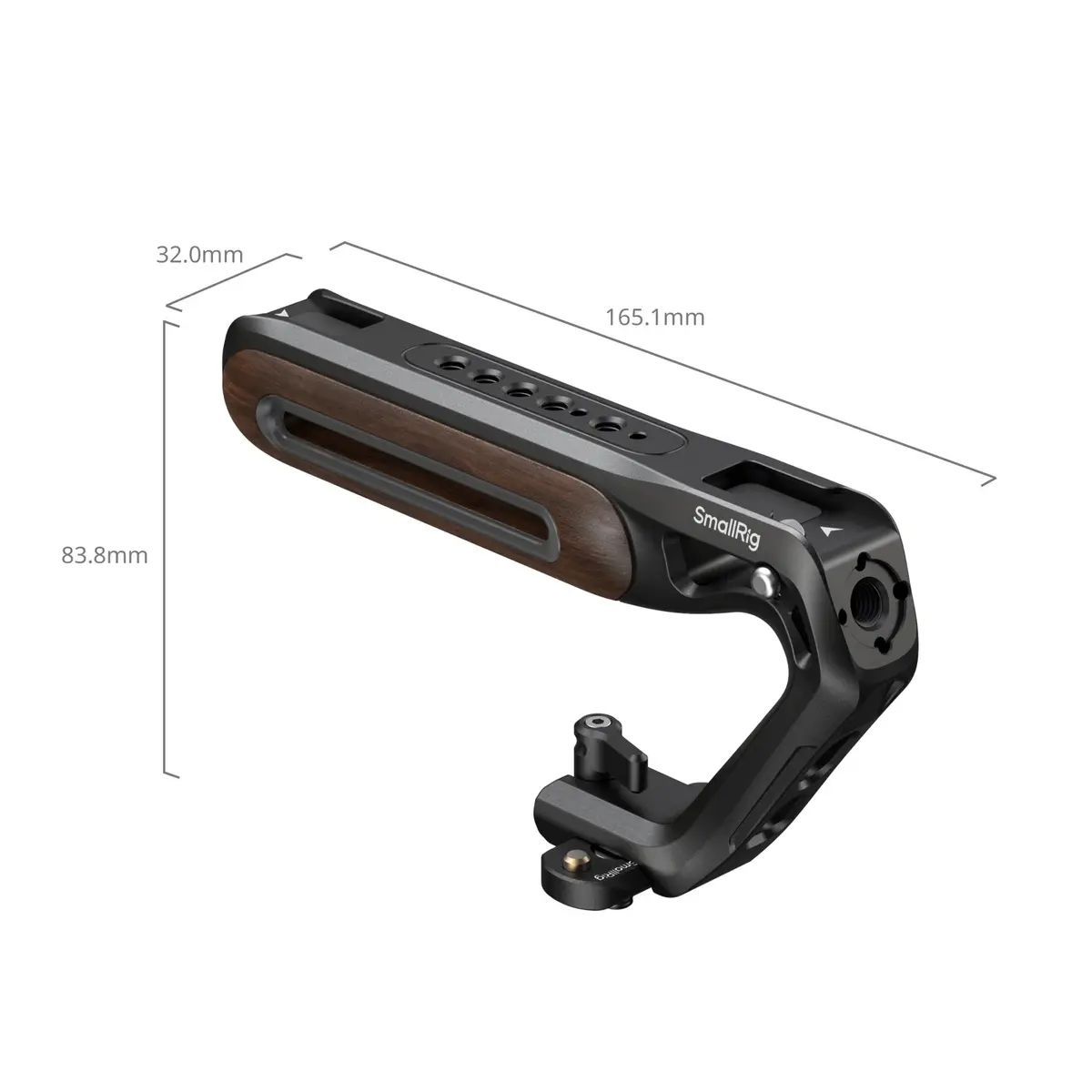 Smallrig Wooden Top Handle With Nato Clamp 5251 2