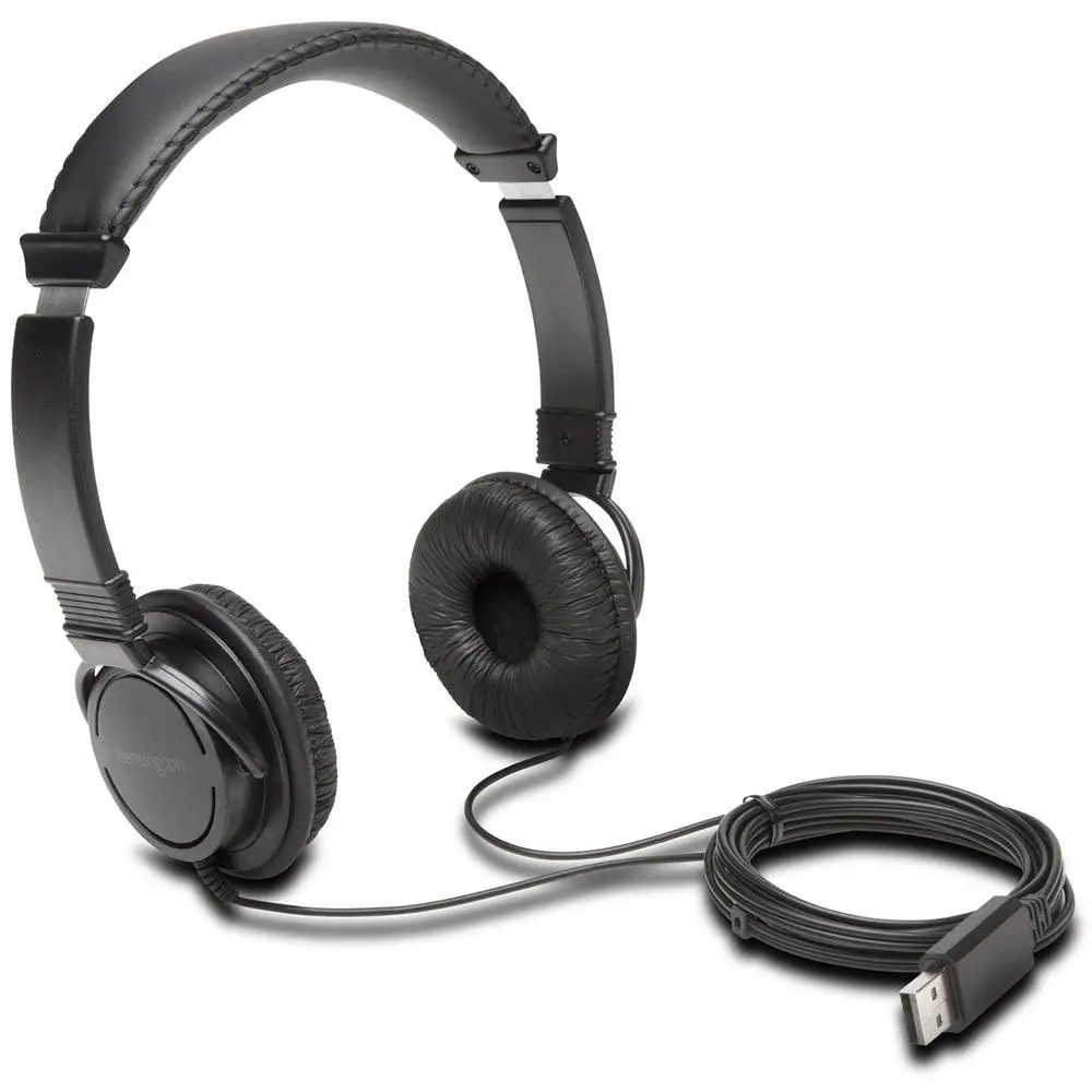 Kensington Hi-Fi Usb Headphones Black 1
