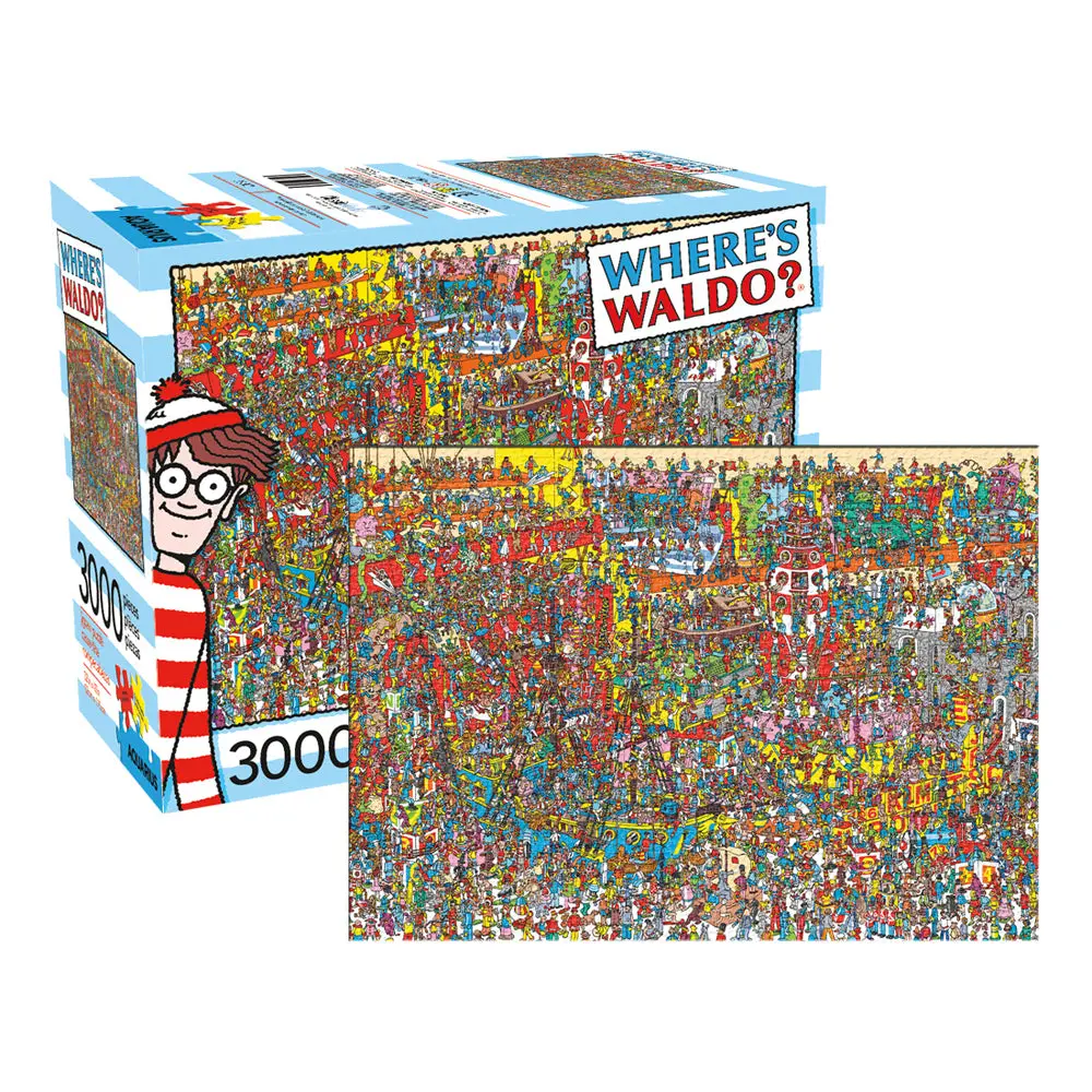 Aquarius 3000Pc Where's Waldo 25X20cm Jigsaw Puzzle 1