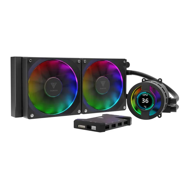 Gamdias Chione P3-240U Argb 240Mm Ips Lcd Display Liquid Cpu Cooler 1