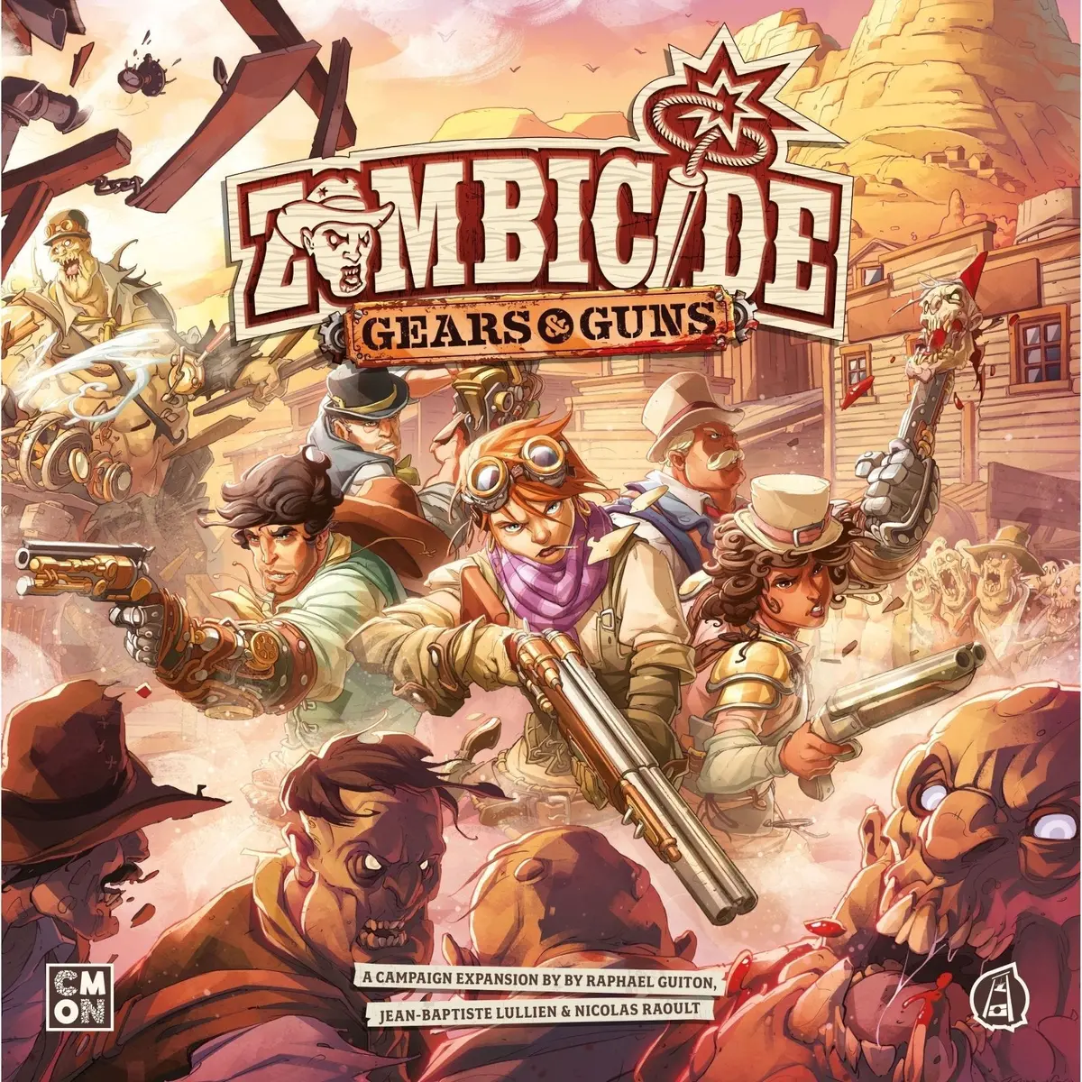 Cmon Zombicide: Undead Or Alive  Gears & Guns Expansion Board Game 1
