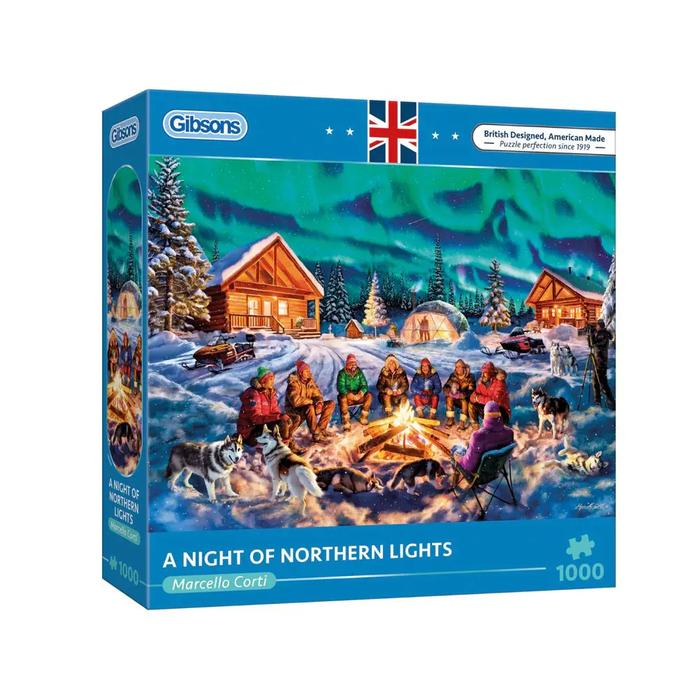 Gibsons 1000Pc A Night Of Northern Lights Puzzle 1