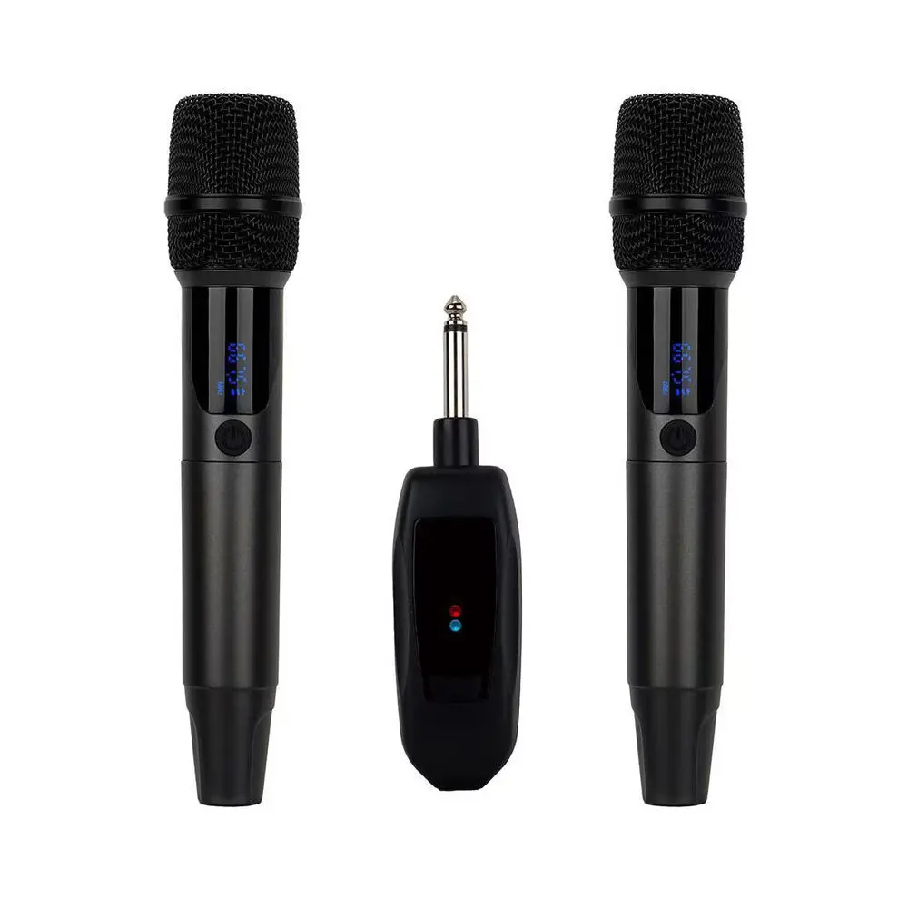 Hifuture Wm100 Universal Wireless Rechargeable Karaoke Microphones Kit Black 1