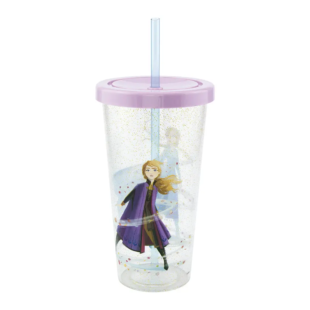 Paladone 600Ml Frozen 2 Cup Kids/Children Travel Drinking Tumbler With Lid & Straw 1
