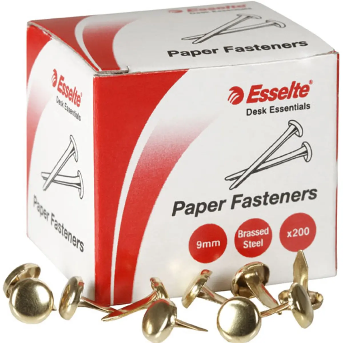 Esselte Paper Fastener 9Mm Silver Box 200 1