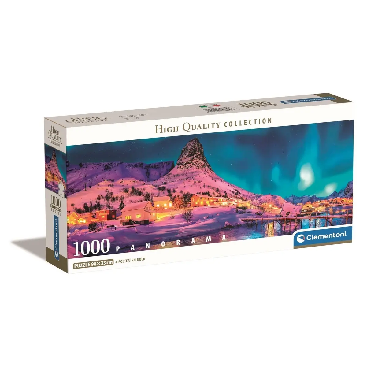 Clementoni Panorama Puzzle Night Lofoten Island Norway 1,000 Pieces 1