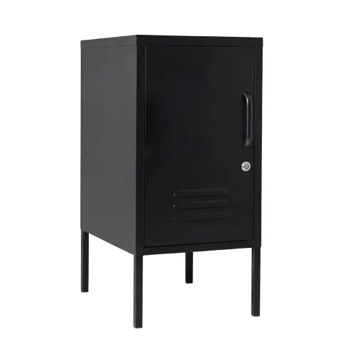 Desky Oslo Metal Locker Cabinet - Black / Left Opening 1