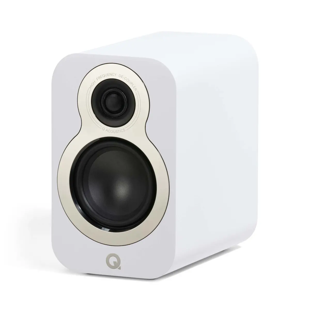 Q Acoustics 3010C Bookshelf Speakers Satin White Pair 1