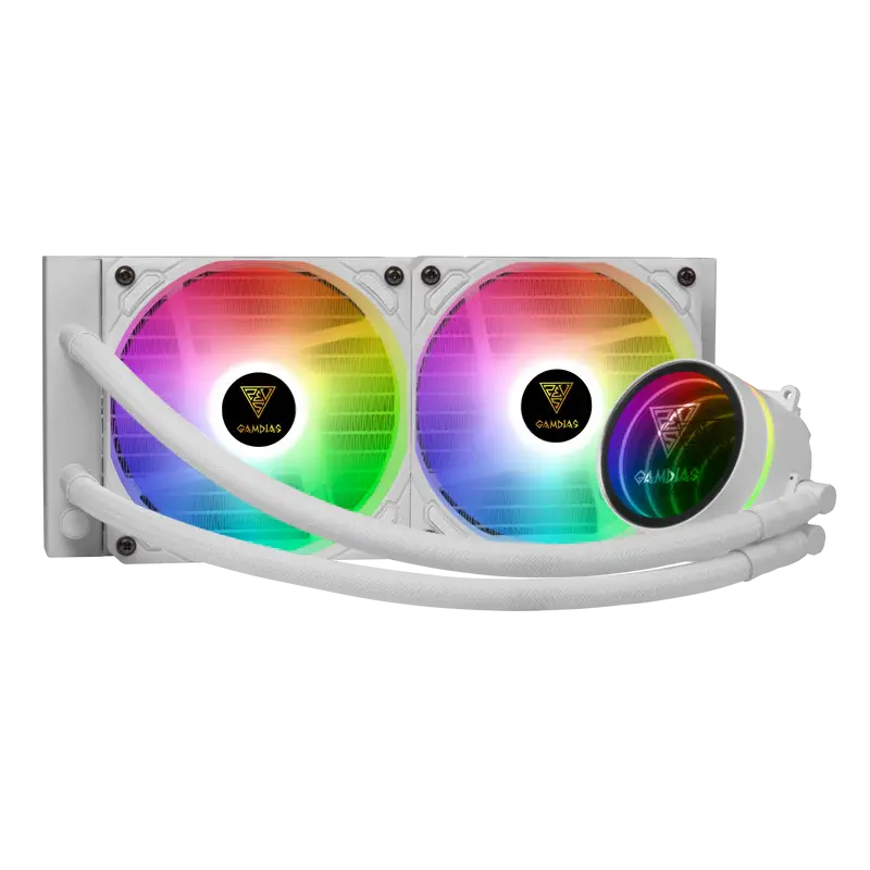 Gamdias Chione M3-240W Argb 240Mm Liquid Cpu Cooler White 1