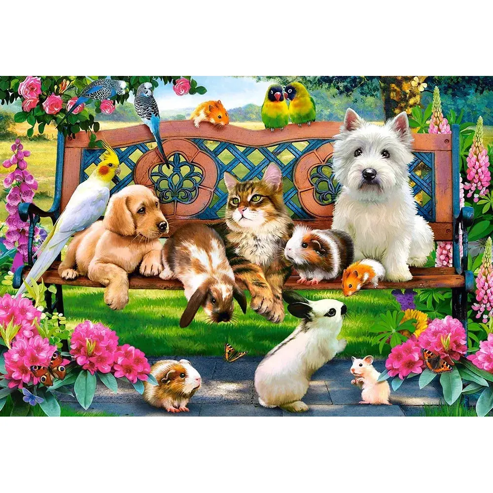 Castorland 1000-Pieces Pets In The Park Puzzle 2