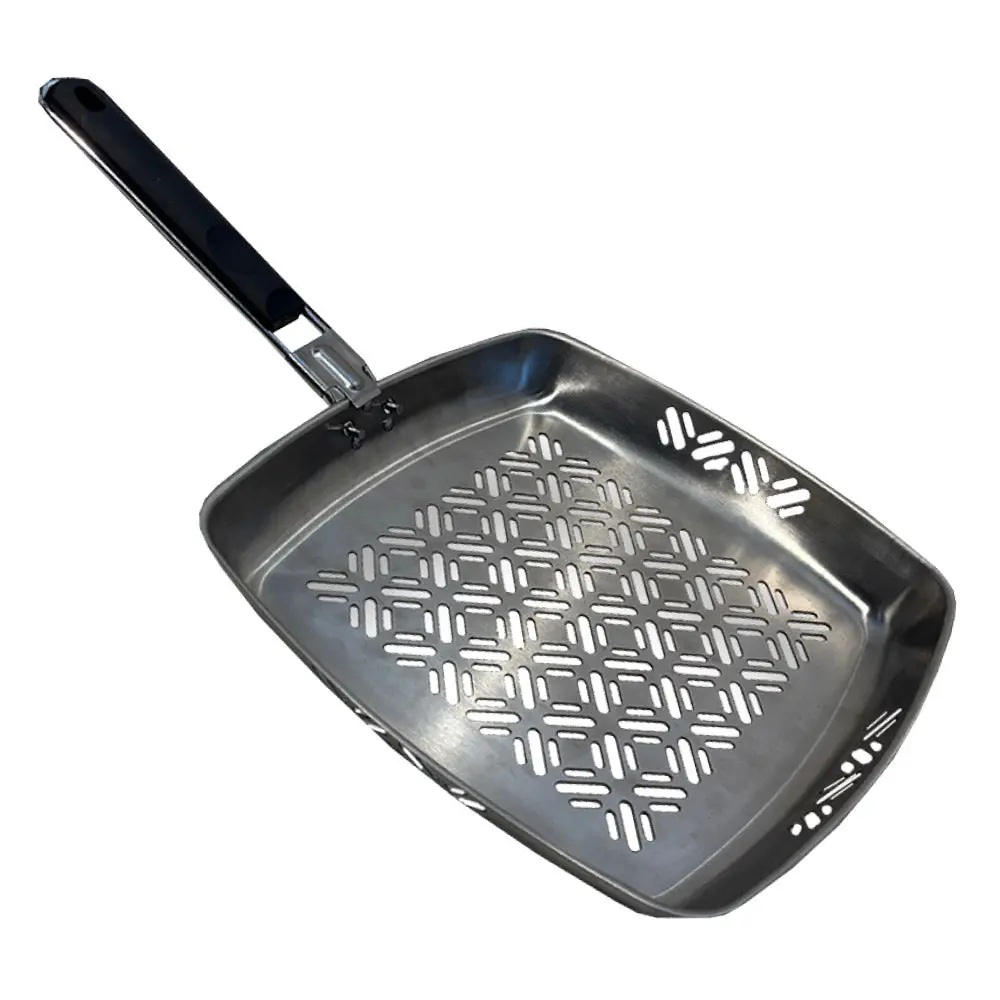 Bbq Grill Pan Non-Stick Stainless Steel Square Pan 1