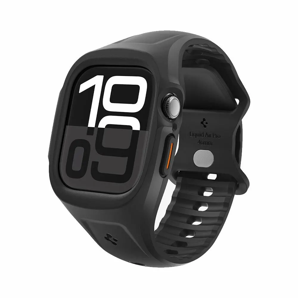 Spigen Apple Watch 46Mm Liquid Air Pro Case (Black) 1