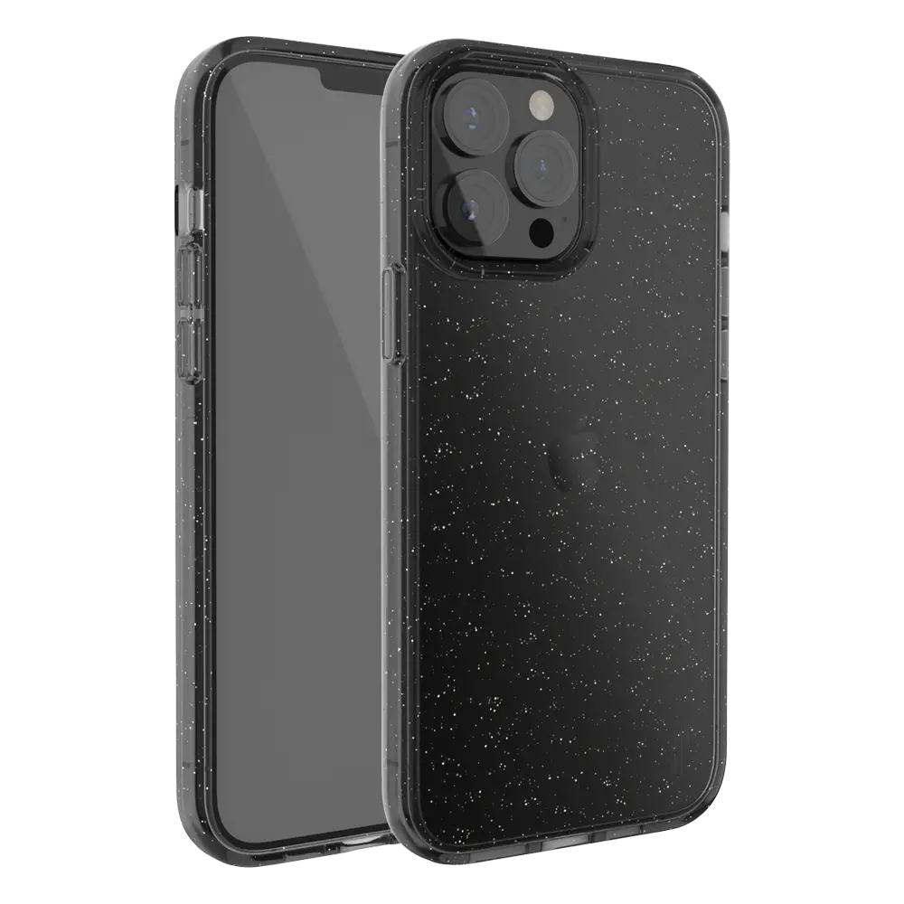 Ugly Rubber Iphone 13 Pro Vogue Glitter Infused Armor Case (Black) 2