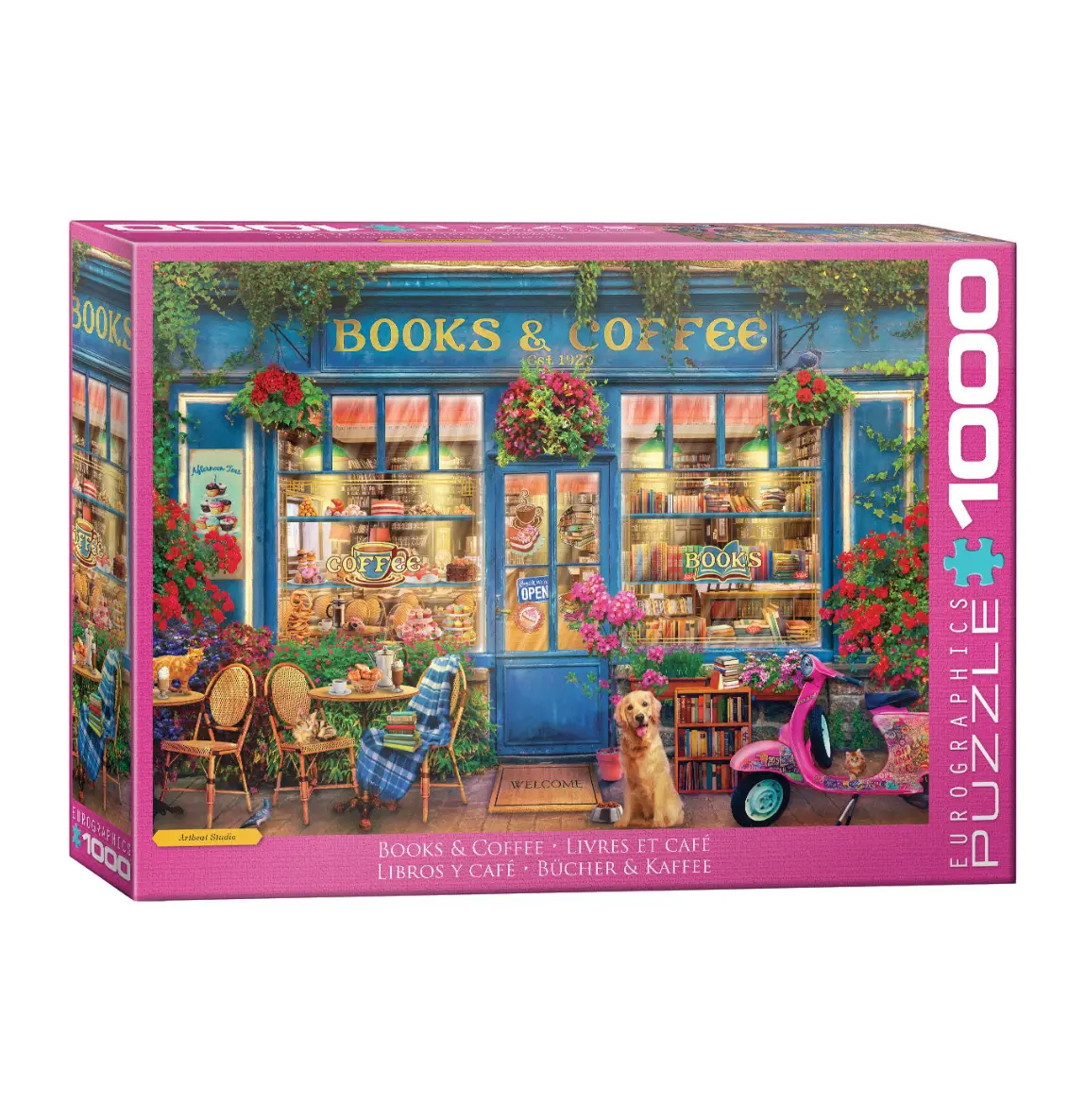 Eurographics 1000Pc Books And Coffee Puzzle 1