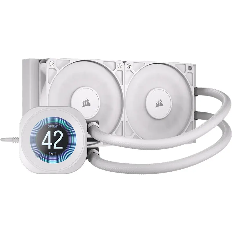 Corsair Nautilus 240Mm Rs Lcd Liquid Cpu Cooler (White) 1