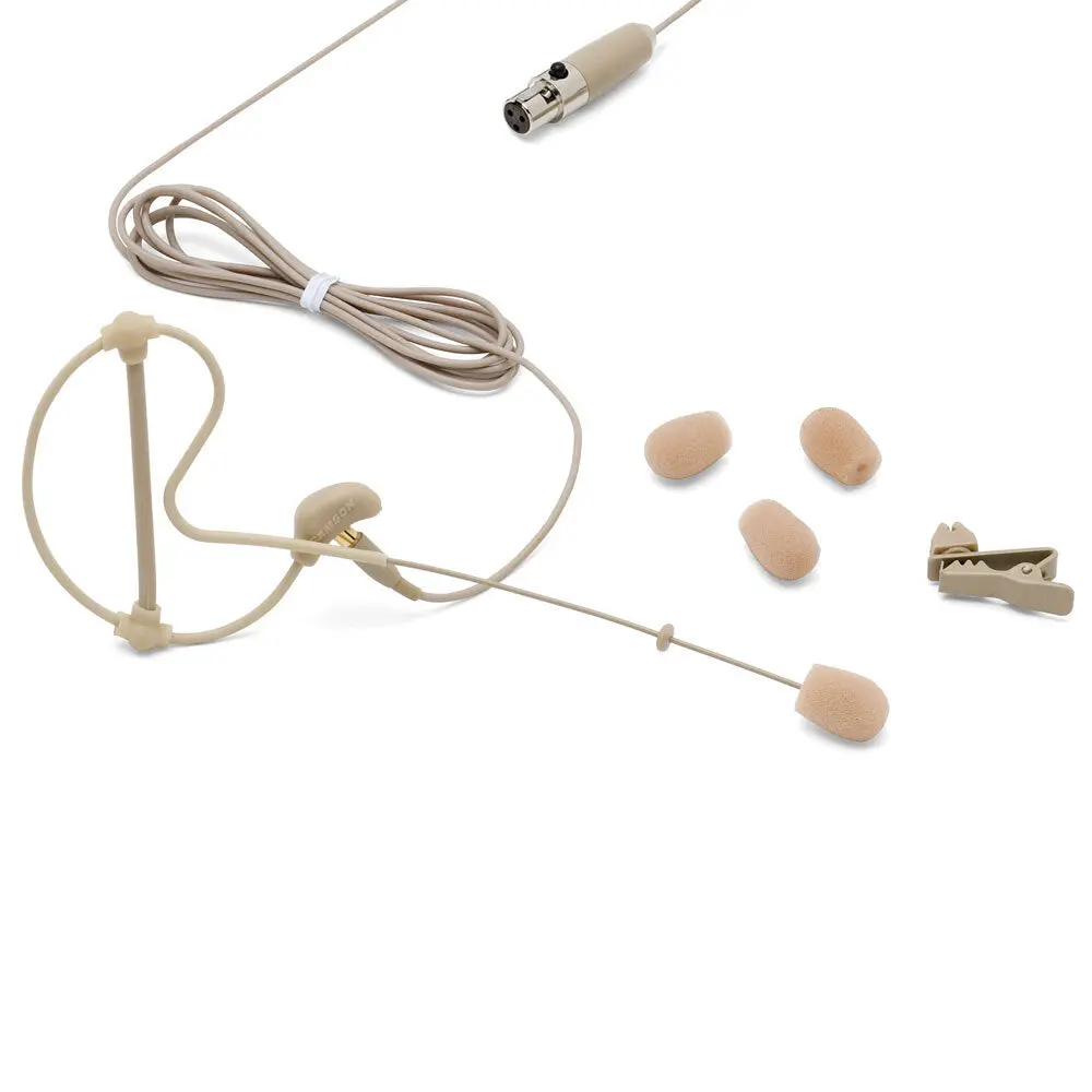 Samson Se10 3Mm Mic Wireless Headset Condenser Microphone With P3 Connector Tan 2