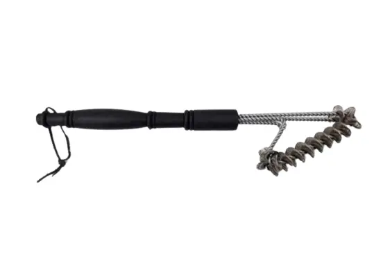 Urban Kitchen Bbq Grill Brush Stainless Steel Leather Strip 39X4x4cm 1