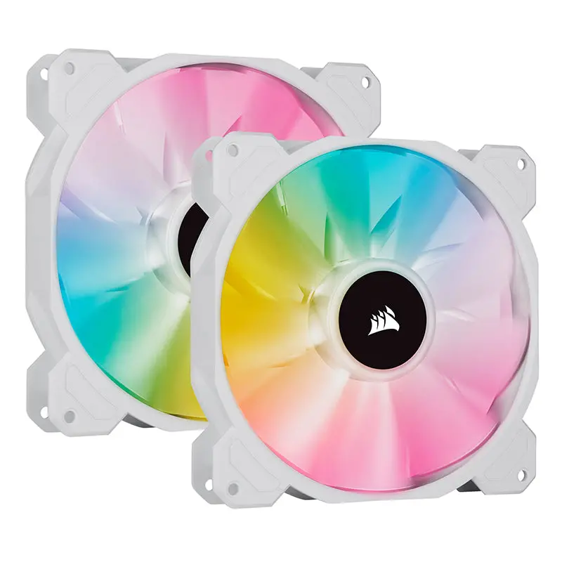 Corsair Icue Sp140 140Mm Rgb Elite Pwm Fan - Dual Fan Kit With Lighting Node Core  (White ) (Co-9050139-Ww) 1