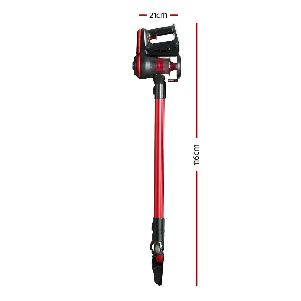 Devanti Stick Vacuum Cleaner Brushless Cordless 250W (Red) 2