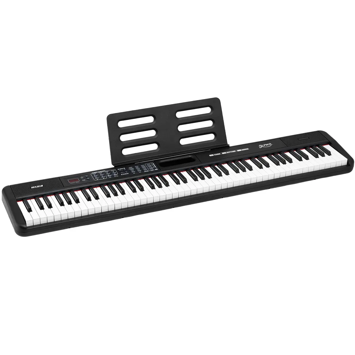 Alpha Piano Keyboard 88 Keys Electric Electronic Keyboard Piano Gift (Black) 1