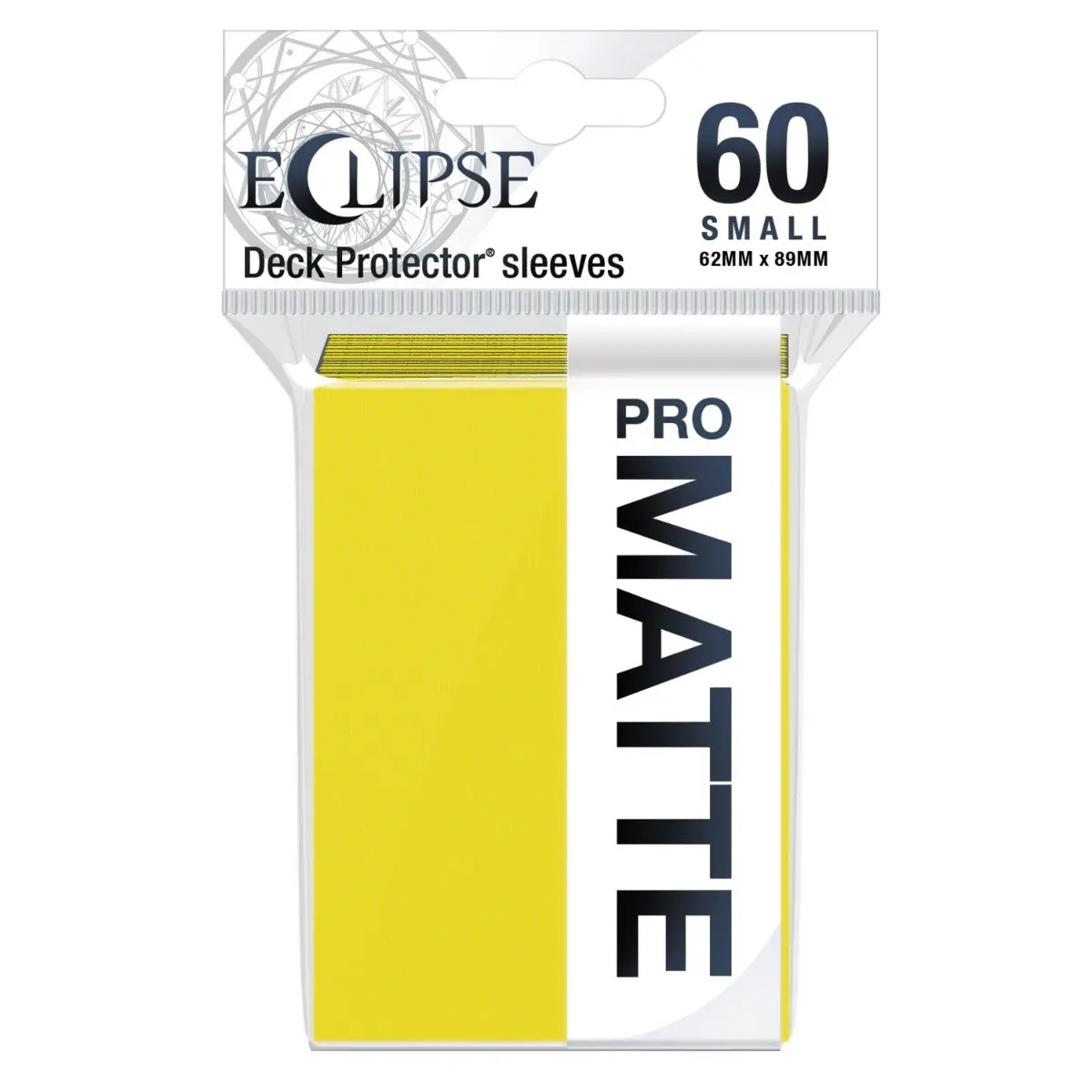 Ultra Pro: Up15644 Eclipse Matte Small Sleeves 60 Pack (Lemon Yellow) 1