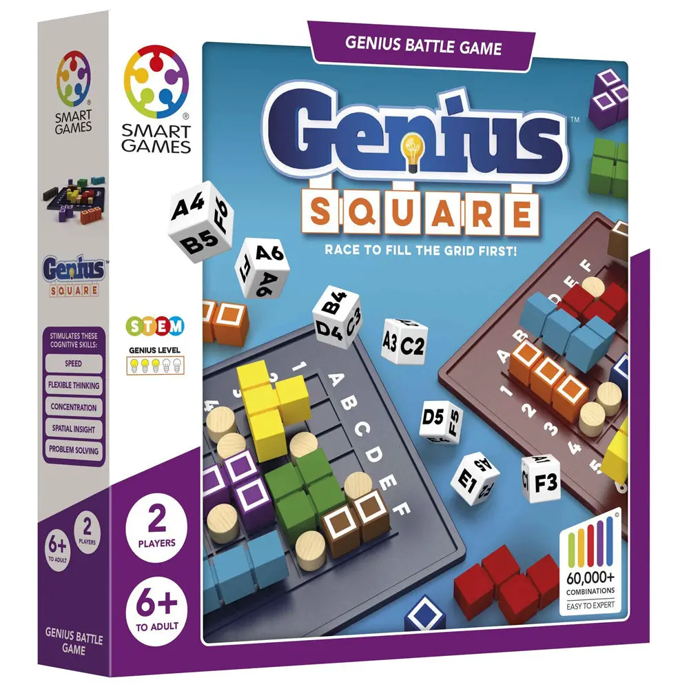 Smart Games Genius Square 1-2 Player Puzzle Game 1