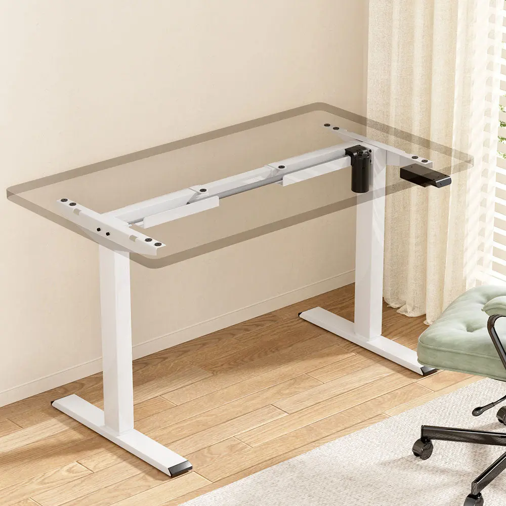 Artiss Standing Desk Frame Only Motorised White 2