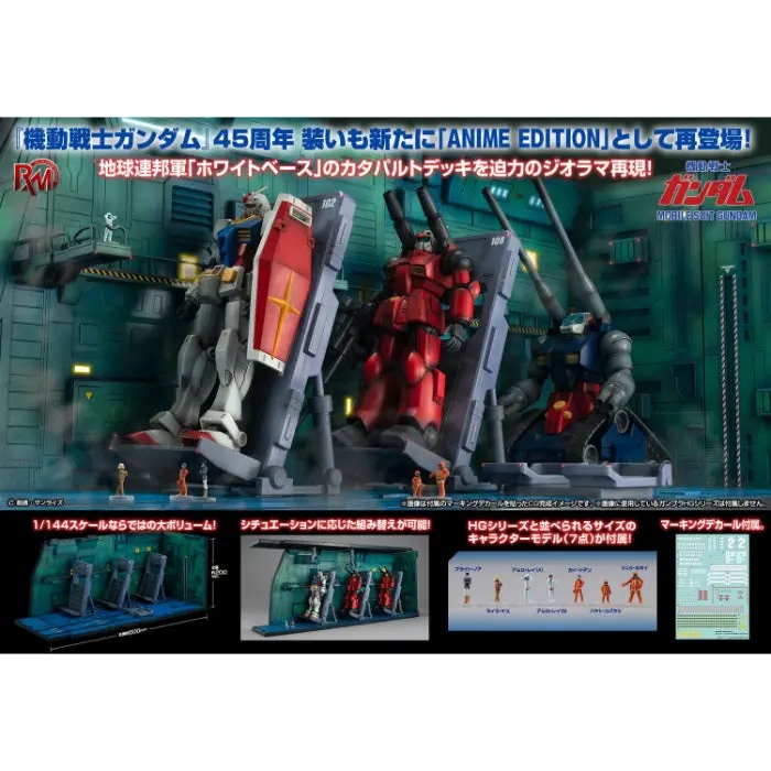 Realistic Model Series Mobile Suit Gundam For 1/144 Hg Series White Base Catapult Deck Anime Ed. 2
