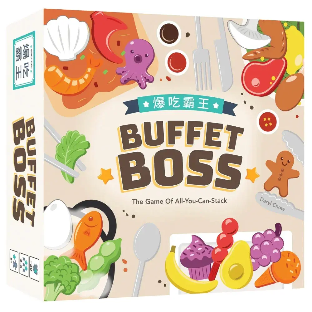Asmodee Buffet Boss Strategy Dexterity Family Game 1