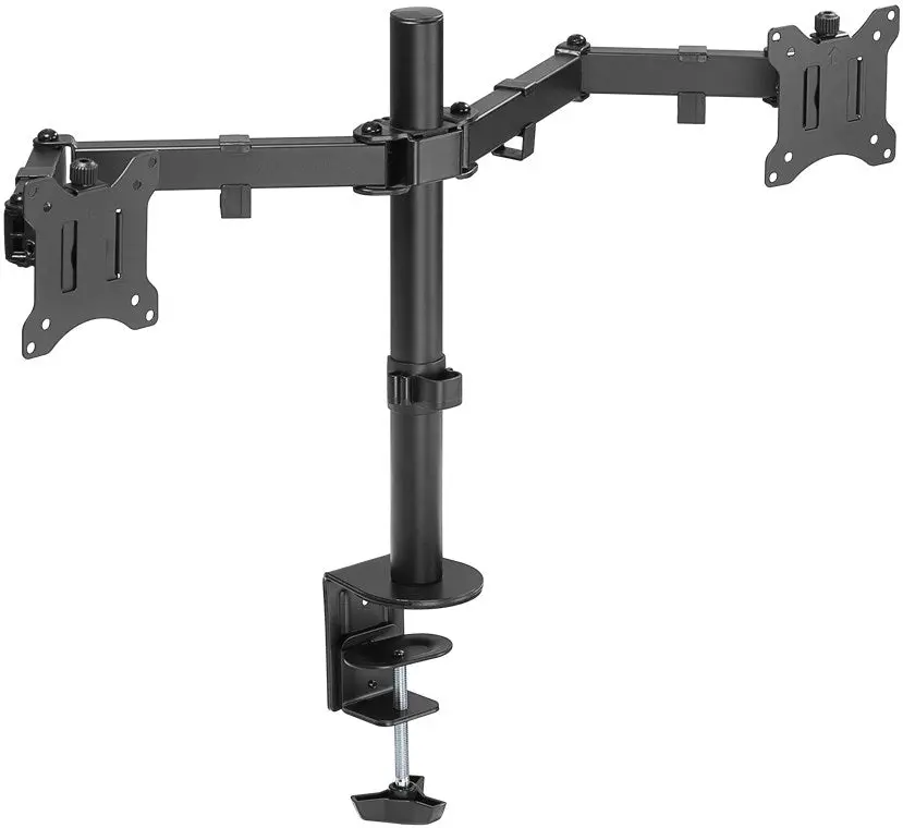 Goobay Dual Computer Monitor Desk Mount Flex 43-81Cm (Black) 1
