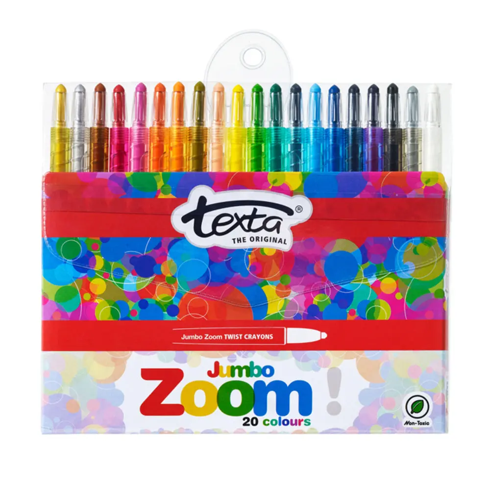Texta Zoom Jumbo Twist Crayons [20-Pieces] 1
