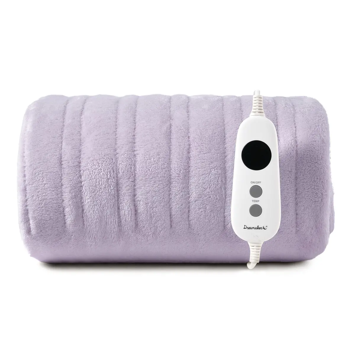 Dreamaker Coral Fleece Electric Heated Throw Blanket [130X160cm] (Lavender) 1