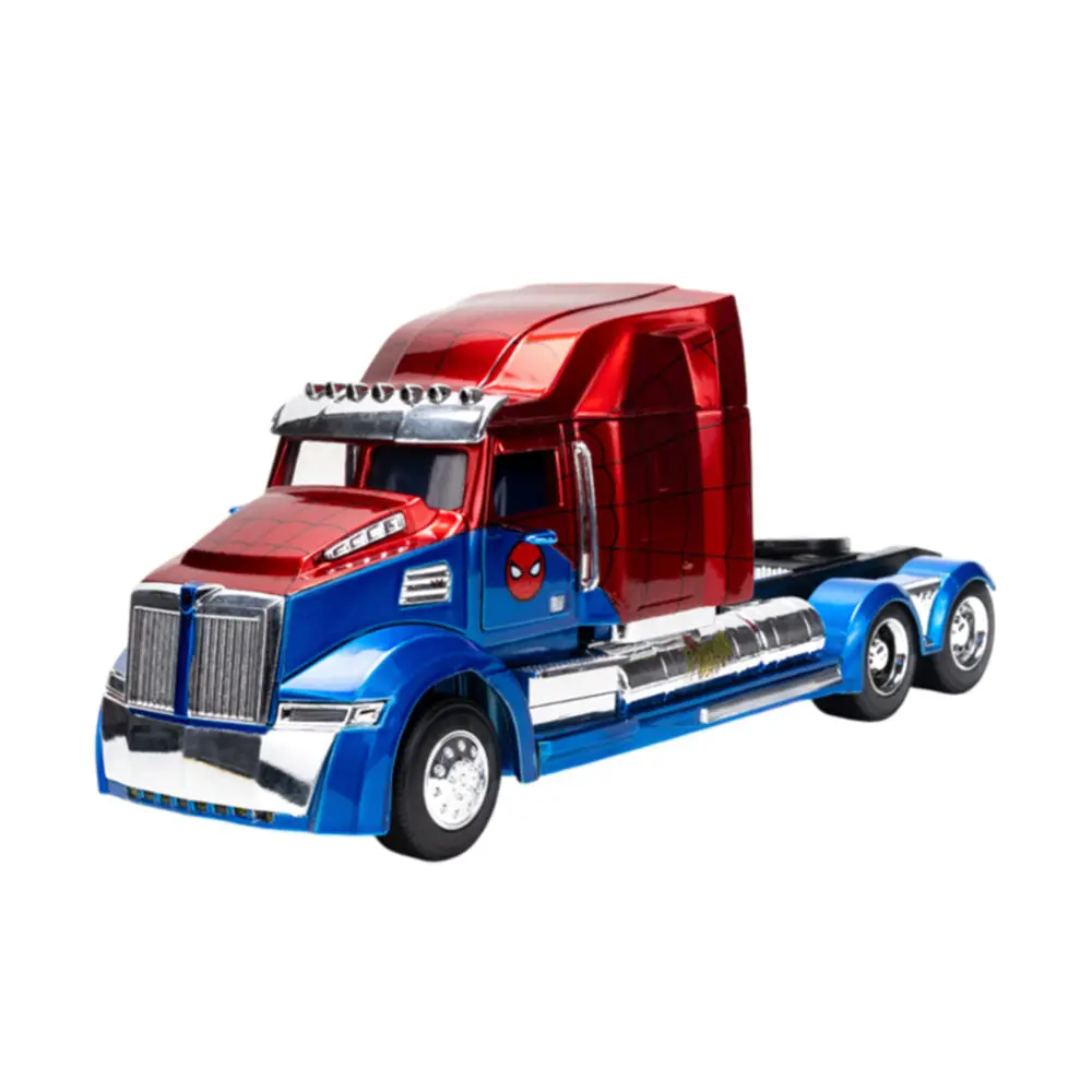 Jada 1:24 Scale Marvel Spider-Man Big Rig Western Star 5700 Xe Diecast Model 1