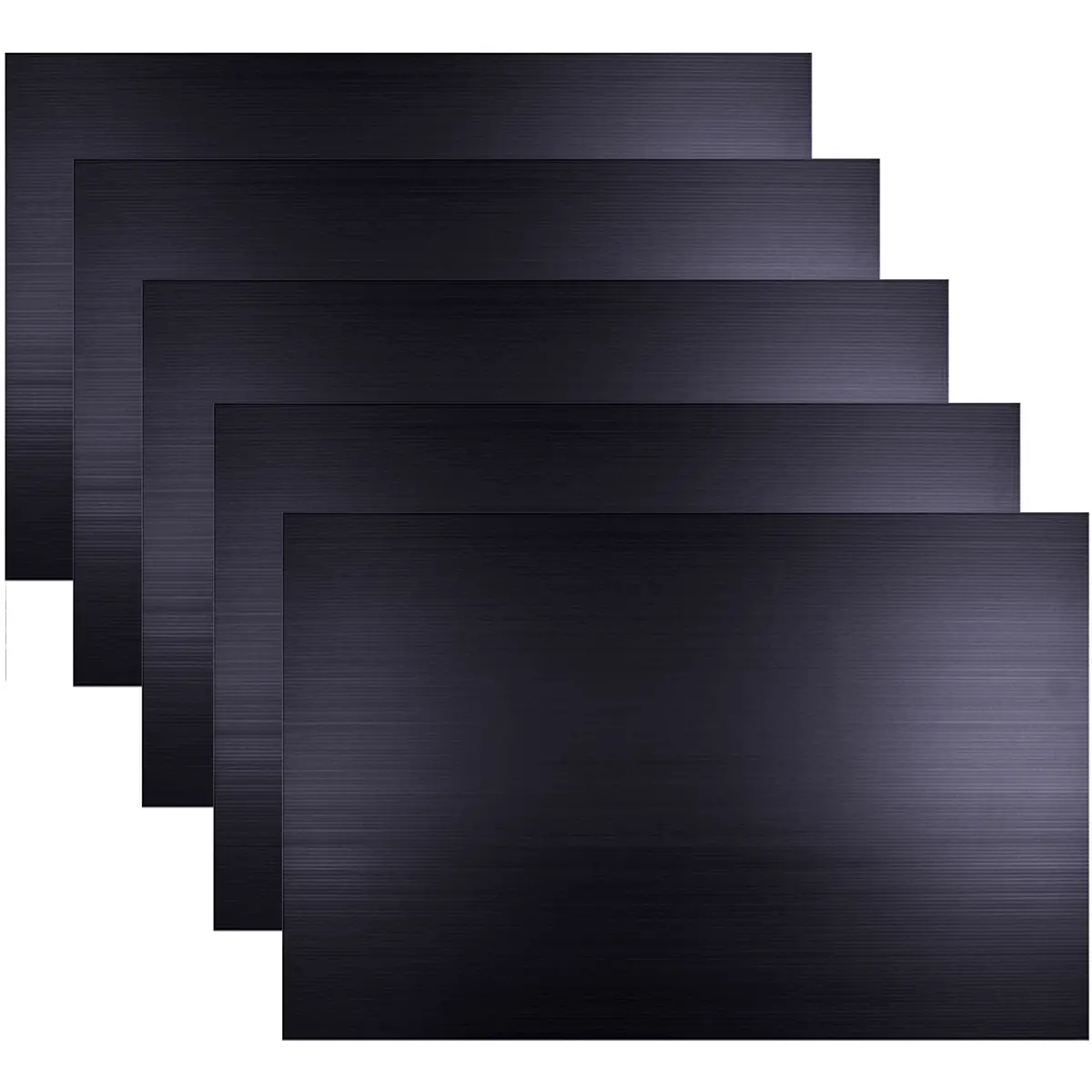 5 Pack Quill Polypropylene Pp Sign Board 5Mm 500X770mm Black 1