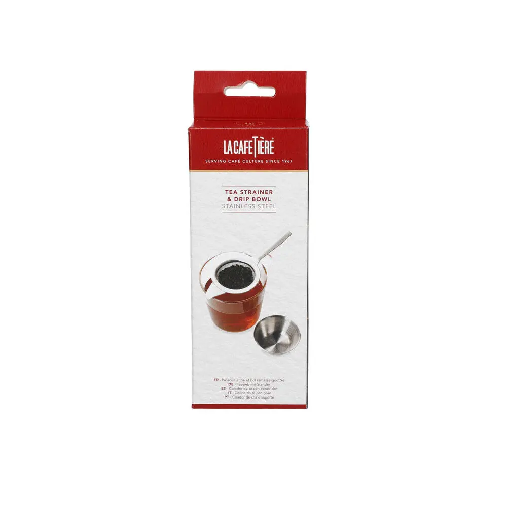 La Cafetiere 14Cm Stainless Steel Tea Strainer With Stand (Silver) 2